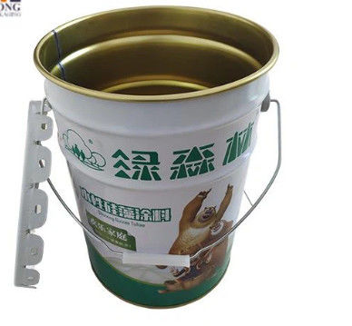 Cabeza abierta 16L Aceite lubricante Cubo de metal y tapa ONU aprobado