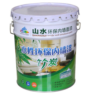 Empalmes de metal pintados de 20 litros con tapa de borde de flor