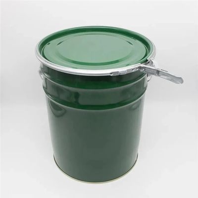 Cubo de pintura de acero de 5 galones de la ONU con tapas de anillo de bloqueo de palanca