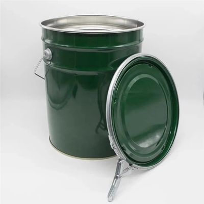 Cubo de pintura de acero de 5 galones de la ONU con tapas de anillo de bloqueo de palanca