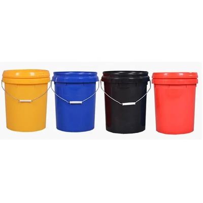 Cubo de plástico de 5 galones con tapa de boca de plástico para lubricante de aceite