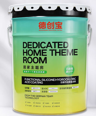 Cubo de pintura de acero de 5 galones con recubrimientos internos para almacenar pinturas de látex