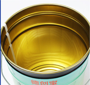 Cubo de pintura de acero de 5 galones con recubrimientos internos para almacenar pinturas de látex