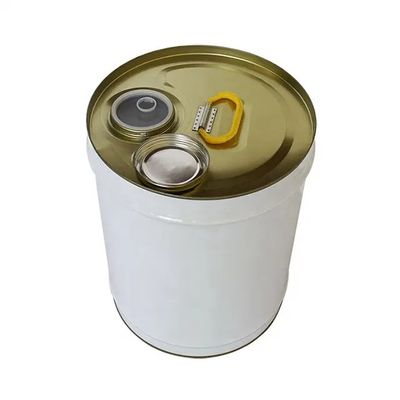 19L 5 galones de acero el cubo de la cabeza estrecha con tapa de boca flexible para adelgazador