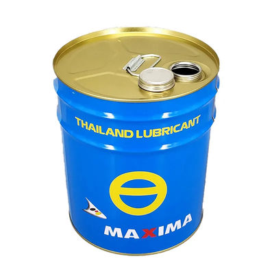 Cubo de acero cerrado de 20L con cubierta con gusanillo para almacenamiento de aceites