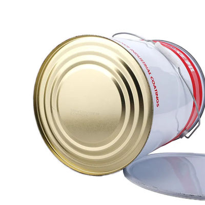 Cubo de acero calibrado UN de calibre 24 con tapa de anillo de bloqueo de palanca