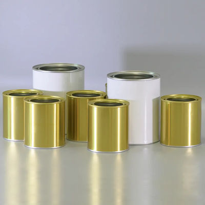 1L 4L mini vacío de metal redondo de pintura de lata con tapa simple