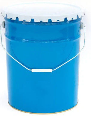 Cubo de solvente sólido de acero de 5 galones con tapa de borde rizado