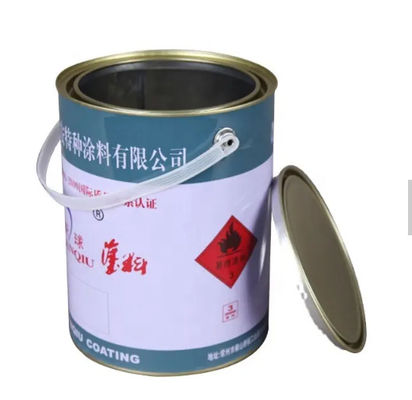 Latas de lata de 5 litros con tapa de plástico para almacenar pinturas
