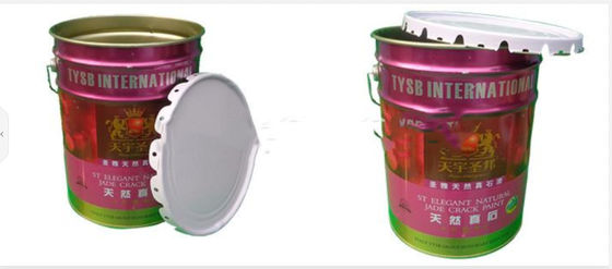 Cubo de tinta de metal de 20 litros con tapas muy rizadas 0,32 a 0,42 mm
