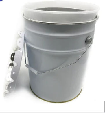 Cubo de acero cónico de 5 galones con cabeza abierta con forro de tambor de PE 0.32-0.42mm