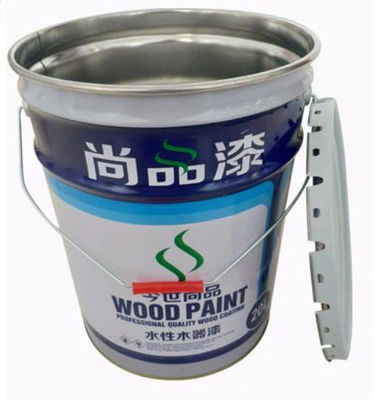 18 litros de pegamento pintura de lata de metal cubo con tapa de la ONU aprobado