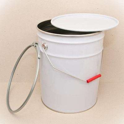 Cubo de grasa de metal de 18 litros de sello hermético para almacenamiento seguro