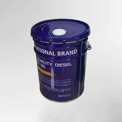 20L cubo de pintura de metal gaseoso cubo de hojalata cónico con tapa