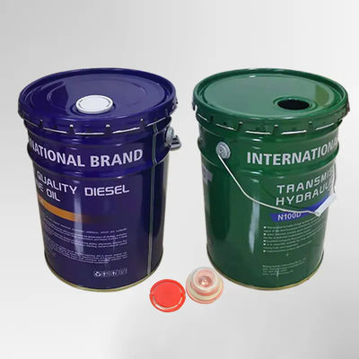 20L cubo de pintura de metal gaseoso cubo de hojalata cónico con tapa