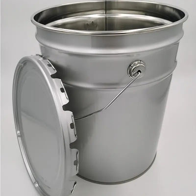 Cubo galvanizado de hierro de 16L para almacenamiento de disolventes con clasificación de la ONU
