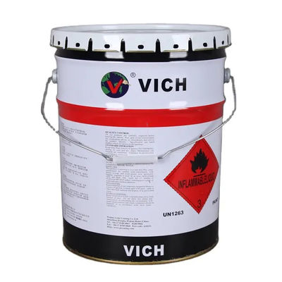 5L de recubrimiento en polvo de pintura metálica cubo de pintura negro manija color blanco