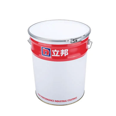 Cubo de pintura de metal de 5 galones redondo para almacenamiento de líquidos inflamables