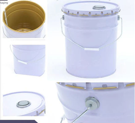 Capacitación de 5 l Capacitación de cubos de pintura metálica con revestimiento en polvo