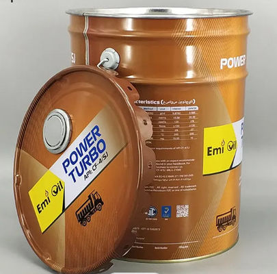 Cubo de lata de metal de 20L con tapa extraíble para botas de flores