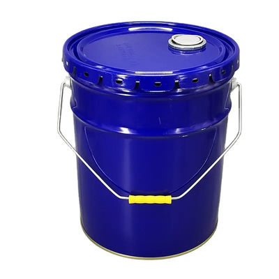 Cubo de lata de metal de 20L con tapa extraíble para botas de flores