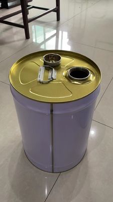 Cubo de metal de 25 litros con boca para paquetes de gasolina