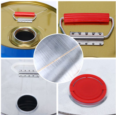 Cubo de metal de 25 litros con boca para paquetes de gasolina