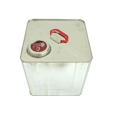 10L Rectangular Tight Head Buil Metal Cuadrado Botellas de estaño vacías para el diluyente y curador Agentes de paquetes