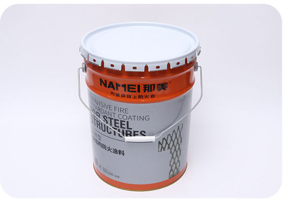 Cubo de pintura de acero de 5 galones para almacenamiento de recubrimientos sólidos