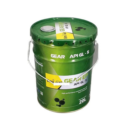 Cubo de aceite lubricante de hojalata con tapa sellada para protección contra fugas