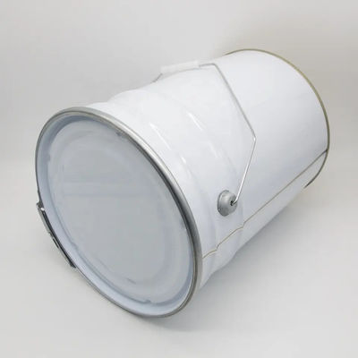 Cubo de lata de 20L con boca abierta para almacenar y transportar materiales