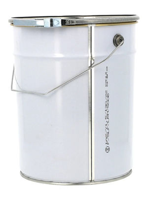 Cubo de acero de cabeza abierta con forro de oro Contenedor perfecto para transportar líquidos