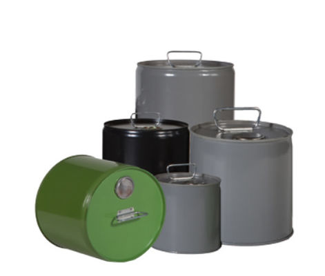 5 Gal Caja de metal de cabeza apretada Etiquetado estilo de cabeza apretada Construcción resistente