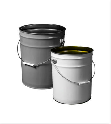 Resistente a los rayos UV cubos y cubos de metal apilables / cubos y cubos con impresión personalizada 5 galones de PP
